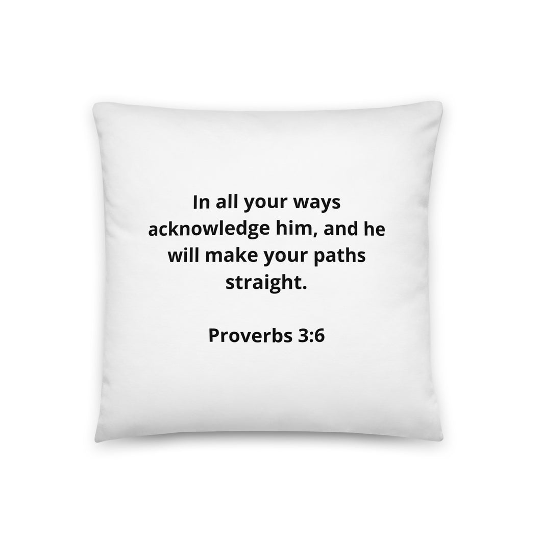 Bible Verses Proverbs 3:6 Pillow