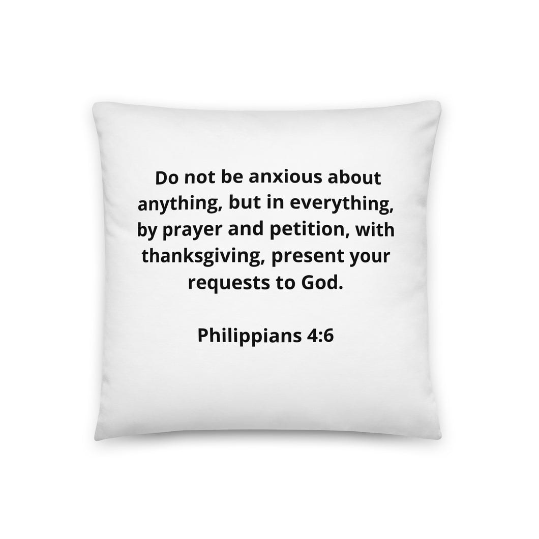 Bible Verses Philippians 4:6 Pillow