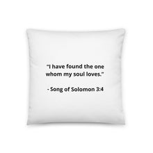 Load image into Gallery viewer, Romance Song of Solomon 3:4 Pillow
