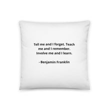 Load image into Gallery viewer, Teachers Benjamin Franklin Pillow
