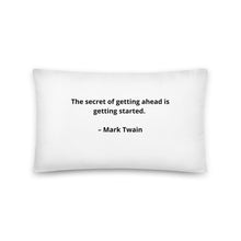 Load image into Gallery viewer, Mark Twain Inspirational Pillow
