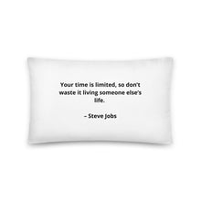 Load image into Gallery viewer, Steve Jobs Inspirational Pillow
