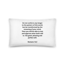 Load image into Gallery viewer, Bible Verses Romans 12:2 Pillow
