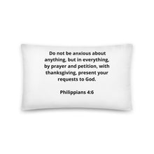 Load image into Gallery viewer, Bible Verses Philippians 4:6 Pillow
