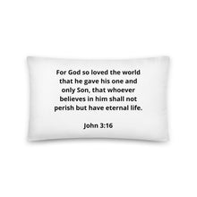 Load image into Gallery viewer, Bible Verses John 3:16 Pillow
