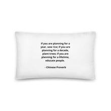 Load image into Gallery viewer, Teachers Chinese Proverb Pillow
