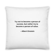 Load image into Gallery viewer, Albert Einstein Inspirational Pillow
