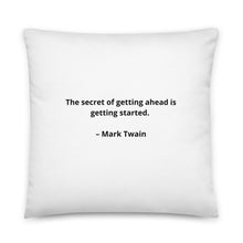 Load image into Gallery viewer, Mark Twain Inspirational Pillow
