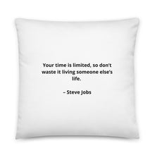 Load image into Gallery viewer, Steve Jobs Inspirational Pillow
