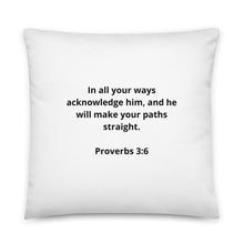 Load image into Gallery viewer, Bible Verses Proverbs 3:6 Pillow
