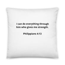 Load image into Gallery viewer, Bible Verses Philippians 4:13 Pillow

