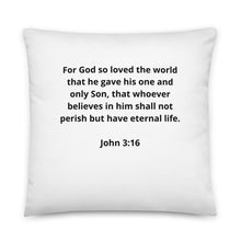 Load image into Gallery viewer, Bible Verses John 3:16 Pillow
