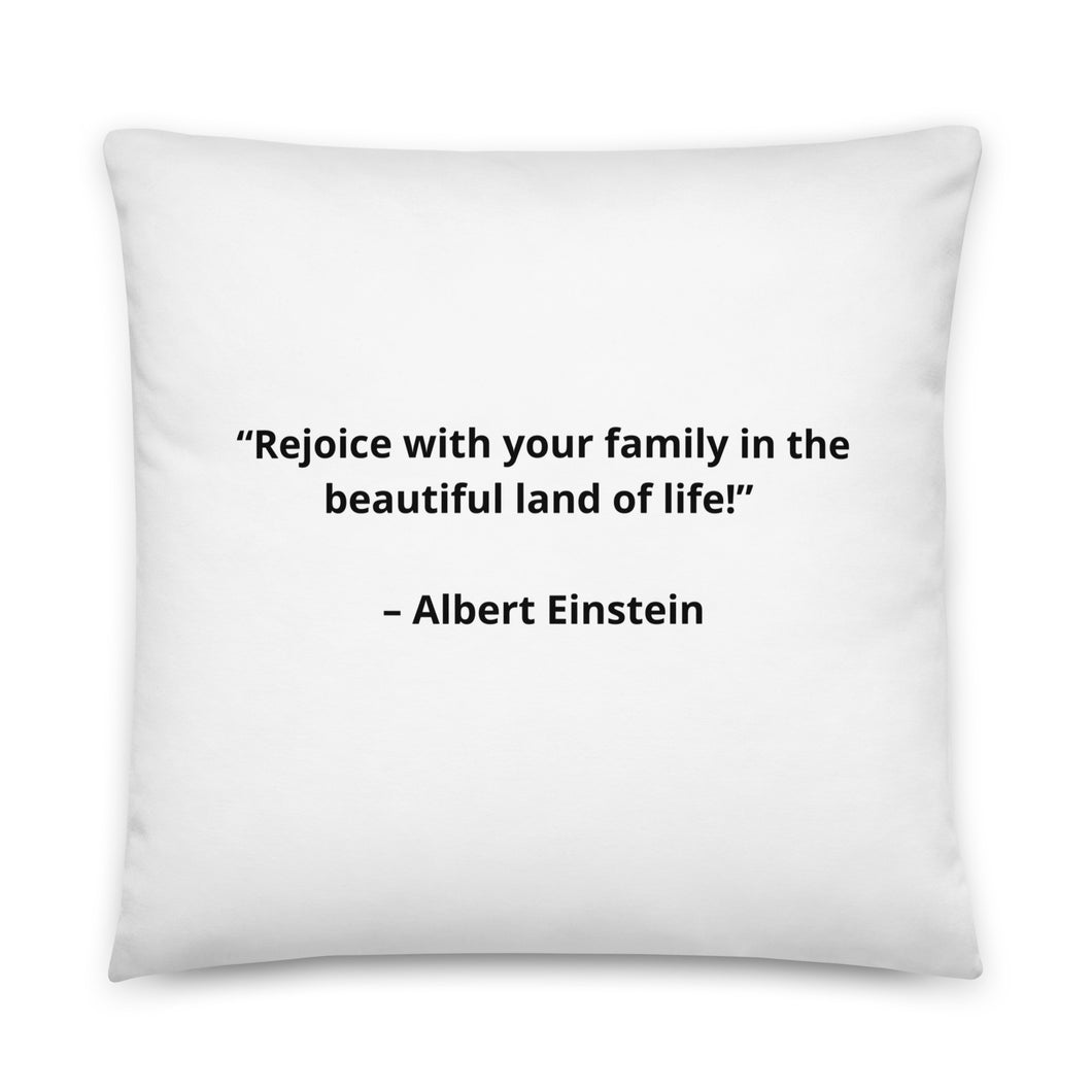 Family Albert Einstein Pillow