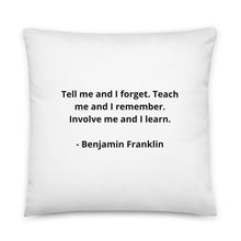 Load image into Gallery viewer, Teachers Benjamin Franklin Pillow
