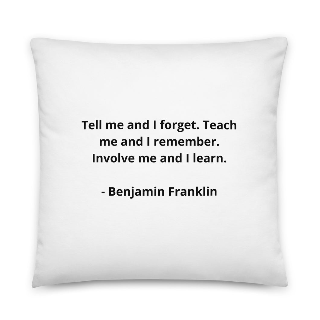 Teachers Benjamin Franklin Pillow