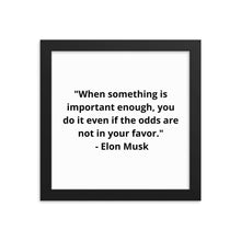 Load image into Gallery viewer, Elon Musk Framed Poster
