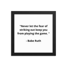 Load image into Gallery viewer, Babe Ruth Framed Poster

