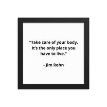 Load image into Gallery viewer, Jim Rohn Framed Poster
