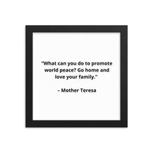 Load image into Gallery viewer, Mother Teresa Framed Poster
