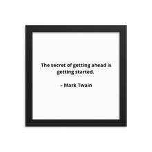 Load image into Gallery viewer, Mark Twain Inspirational Framed Poster
