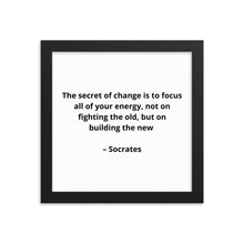 Load image into Gallery viewer, Socrates Inspirational Framed Poster
