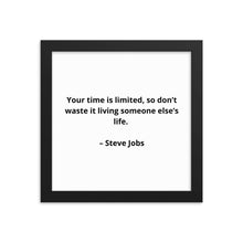 Load image into Gallery viewer, Steve Jobs Inspirational Framed Poster

