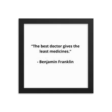 Load image into Gallery viewer, Benjamin Franklin Doctor Framed Poster
