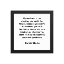 Load image into Gallery viewer, Entrepreneur Quotes Barack Obama Framed Poster
