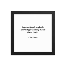 Load image into Gallery viewer, Teachers Socrates Framed Poster
