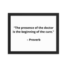 Load image into Gallery viewer, Proverb Doctor Framed Poster
