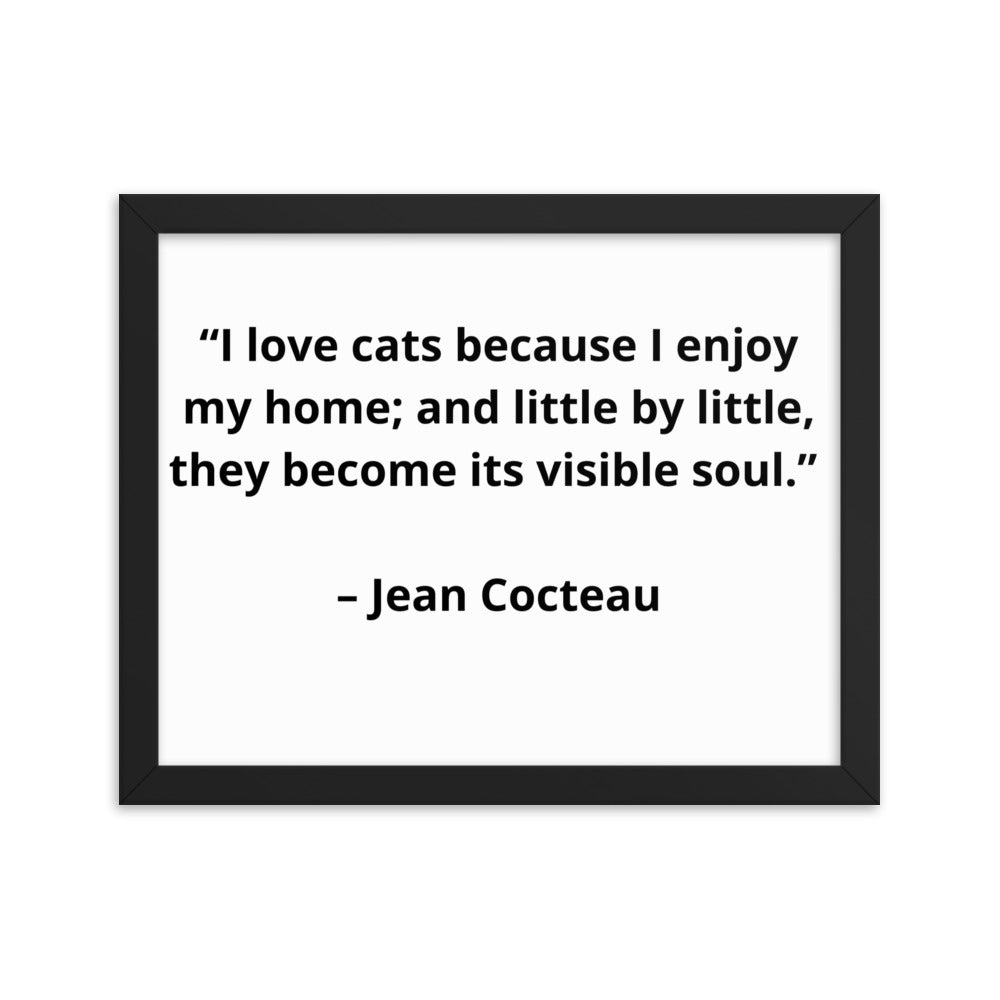 Pets Jean Cocteau Framed Poster