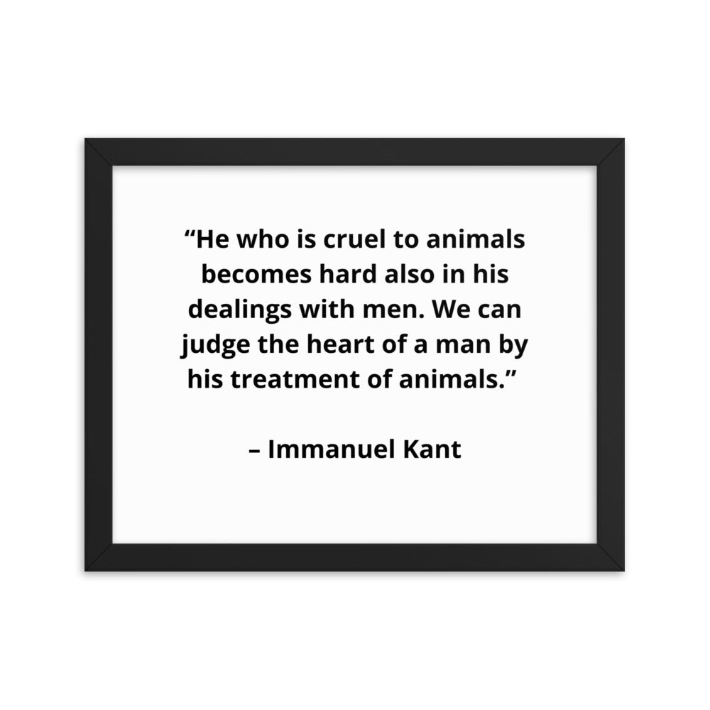 Pets Immanuel Kant Framed Poster