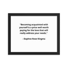 Load image into Gallery viewer, Self-Love Daphne Rose Kingma Framed Poster
