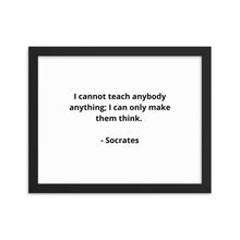 Load image into Gallery viewer, Teachers Socrates Framed Poster
