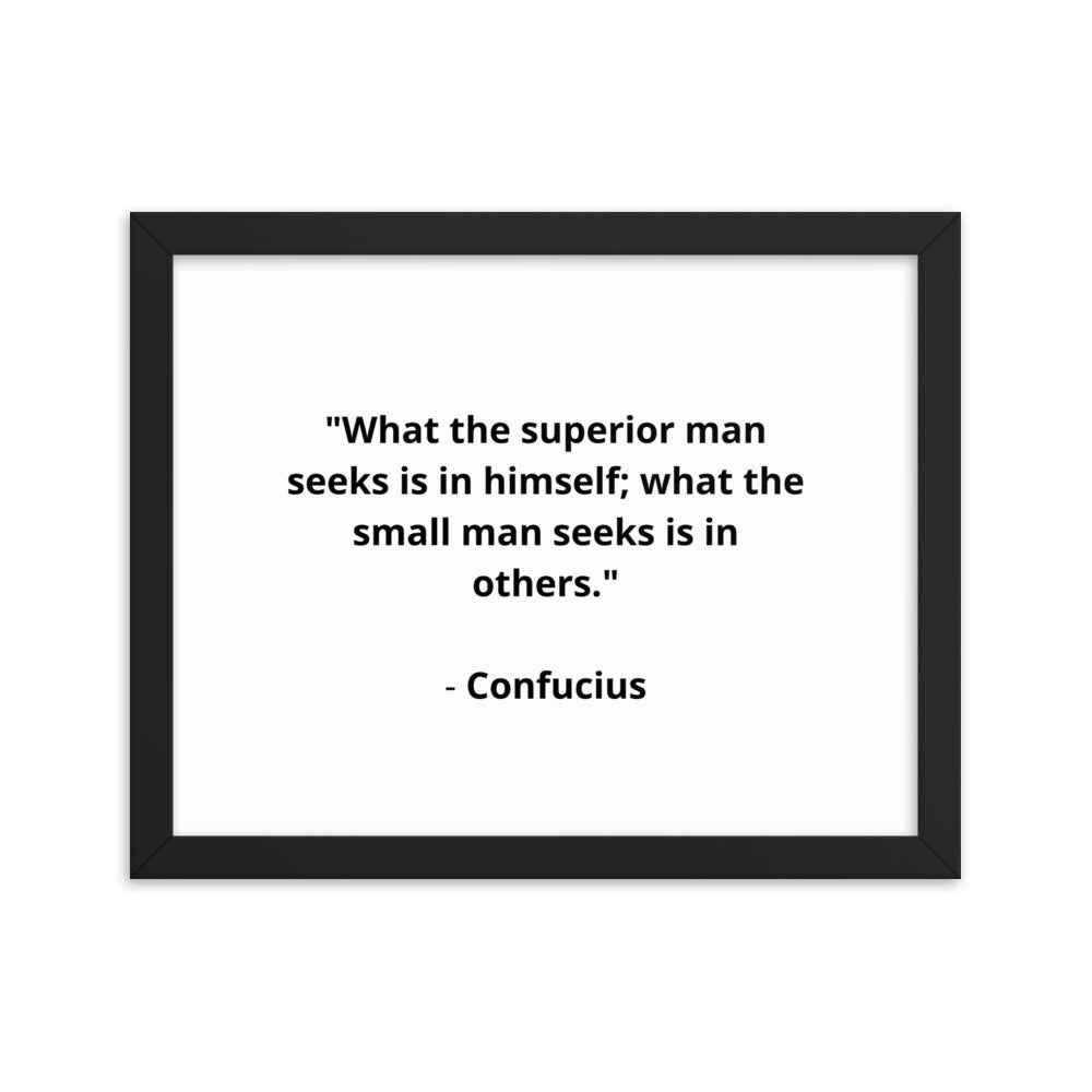 Spiritual Confucius 4 Framed Poster