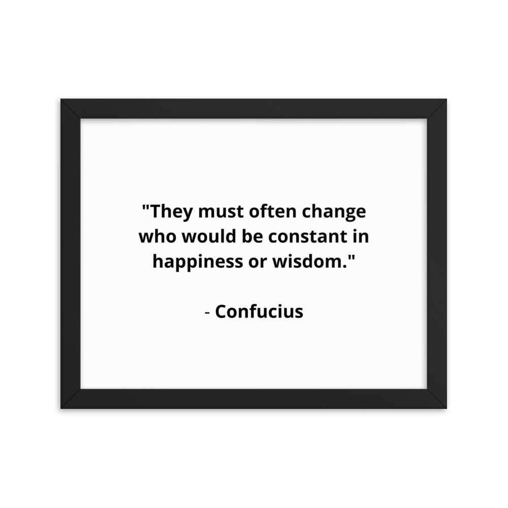 Spiritual Confucius 5 Framed Poster