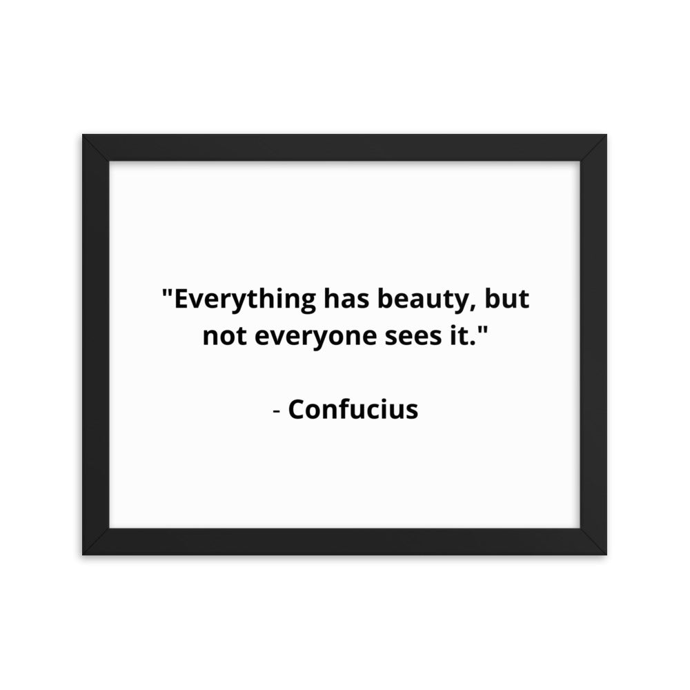 Spiritual Confucius 5 Framed Poster