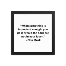 Load image into Gallery viewer, Elon Musk Framed Poster

