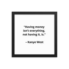 Load image into Gallery viewer, Kanye West Framed Poster
