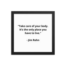 Load image into Gallery viewer, Jim Rohn Framed Poster

