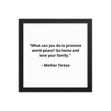 Load image into Gallery viewer, Mother Teresa Framed Poster
