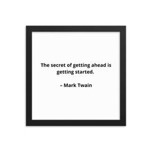Load image into Gallery viewer, Mark Twain Inspirational Framed Poster
