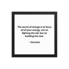 Load image into Gallery viewer, Socrates Inspirational Framed Poster
