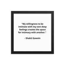 Load image into Gallery viewer, Self-Love Shakti Gawain Framed Poster

