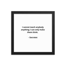 Load image into Gallery viewer, Teachers Socrates Framed Poster
