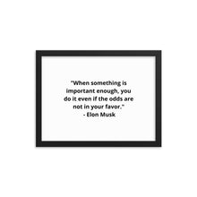 Load image into Gallery viewer, Elon Musk Framed Poster
