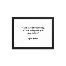 Load image into Gallery viewer, Jim Rohn Framed Poster
