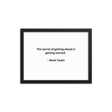 Load image into Gallery viewer, Mark Twain Inspirational Framed Poster
