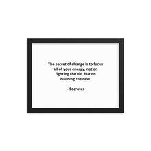 Load image into Gallery viewer, Socrates Inspirational Framed Poster
