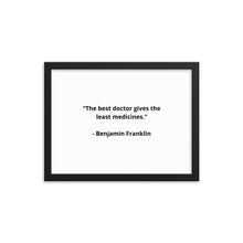 Load image into Gallery viewer, Benjamin Franklin Doctor Framed Poster
